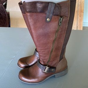 Earth Origin Tall Leather zip boots